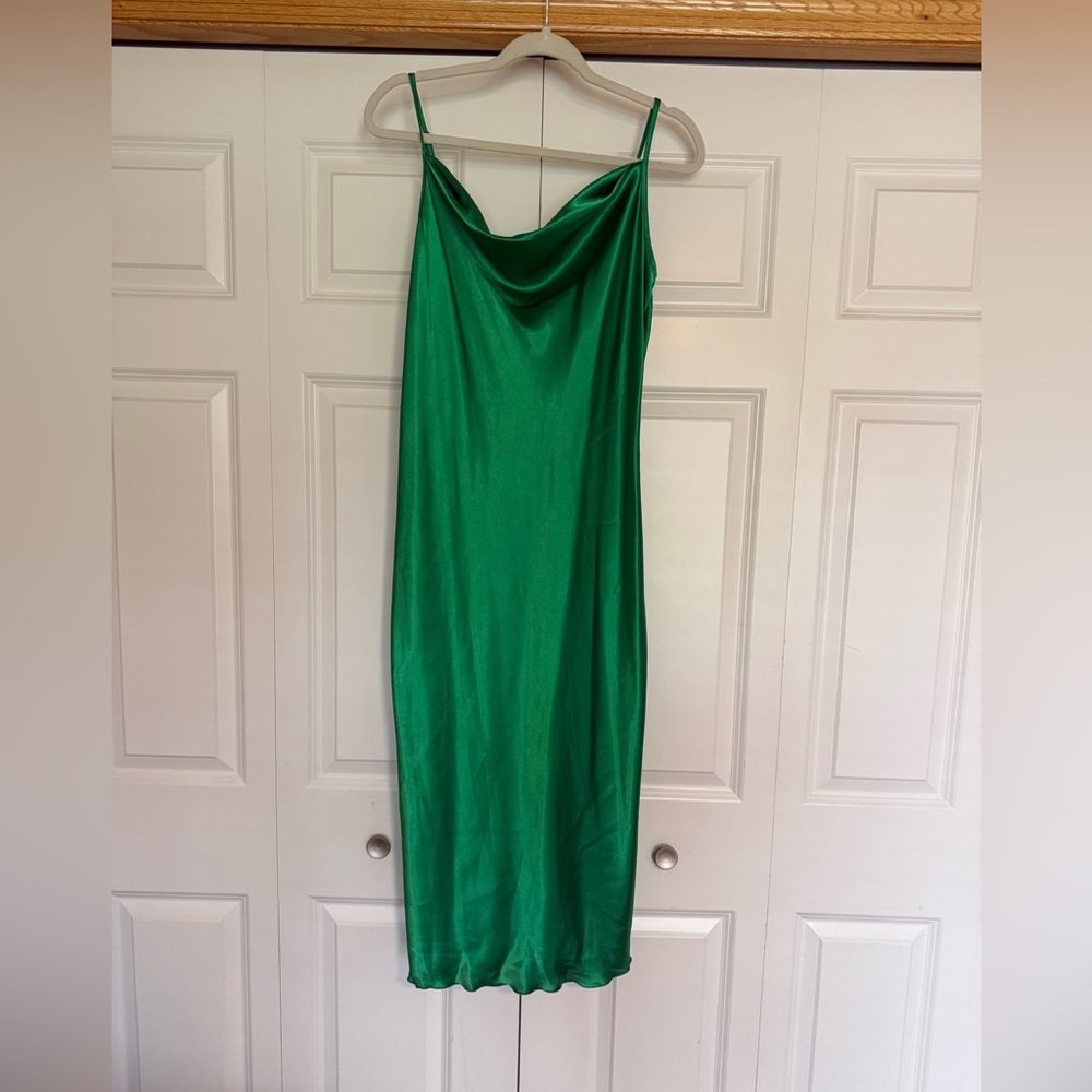 bebe Green Maxi Dress